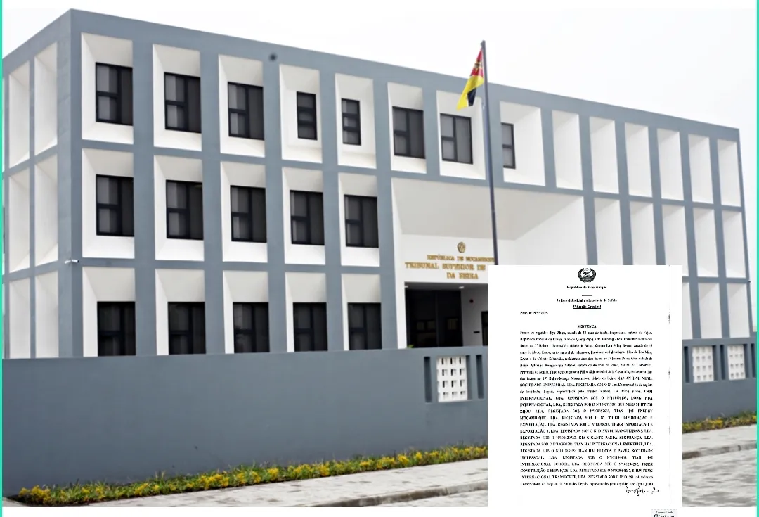 Tribunal de Sofala absolve empresário chinês Jiyе Zhou de todas as acusações e revoga mandado de captura internacional